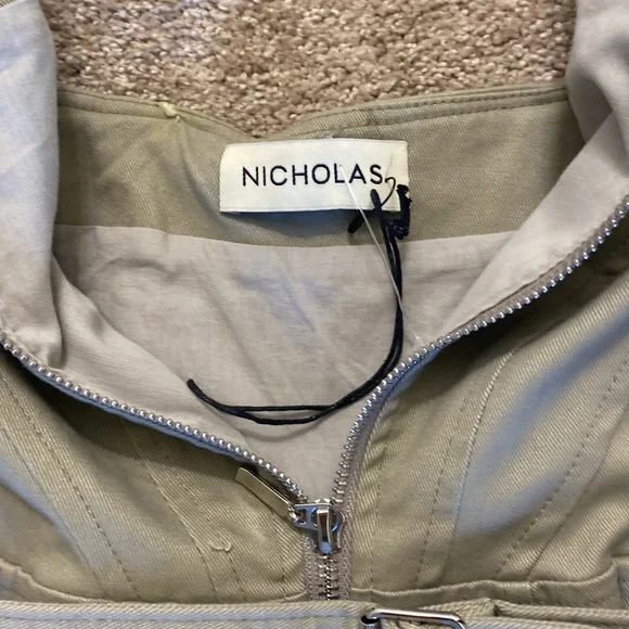 NICHOLAS Delilah Buckle Cotton Blend Twill Halter Dress. Price is firm! - Picture 11 of 16